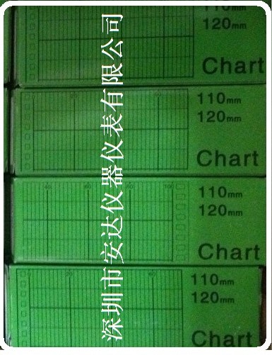 折叠记录纸B9565AW打点记录纸CHART 110/120mm